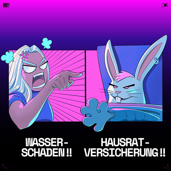 Frau schreit Katze an, da sie etwas entsorgt hat was sie nicht sollte